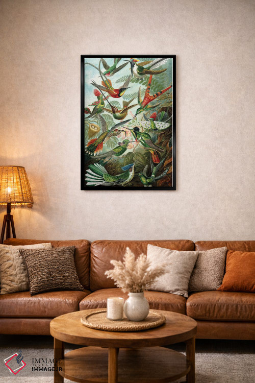 تابلو دکوراتیو مرغ مگس خوارهای هیکل اثر پتنت پرینت استور - D5B