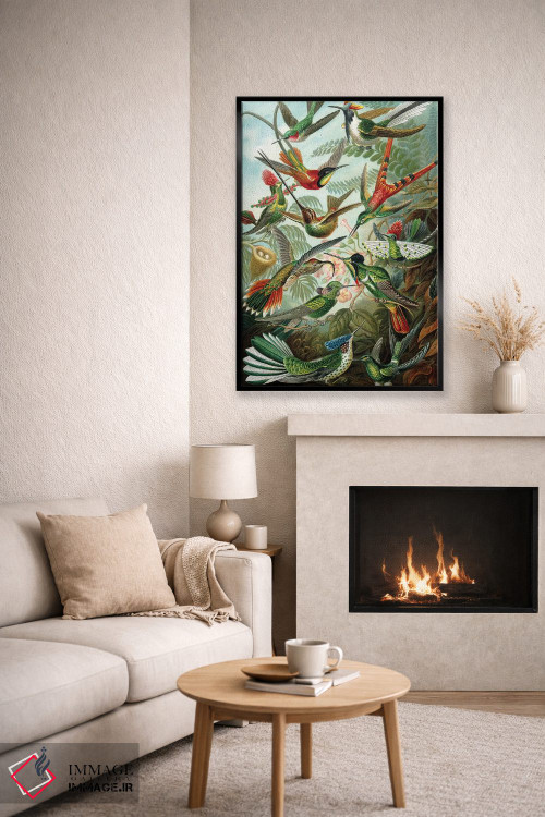 تابلو دکوراتیو مرغ مگس خوارهای هیکل اثر پتنت پرینت استور - D6B