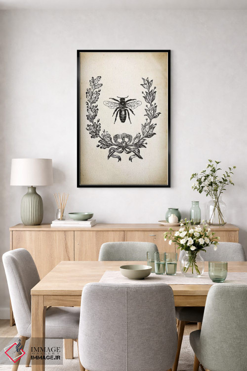 تابلو مدرن زنبور اثر پتنت پرینت استور - D6B