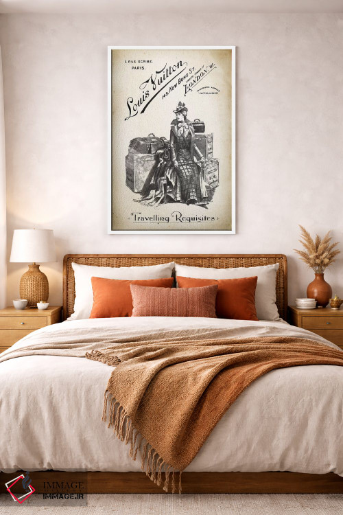 تابلو دکوراتیو لوازم سفر LV اثر پتنت پرینت استور - D3W