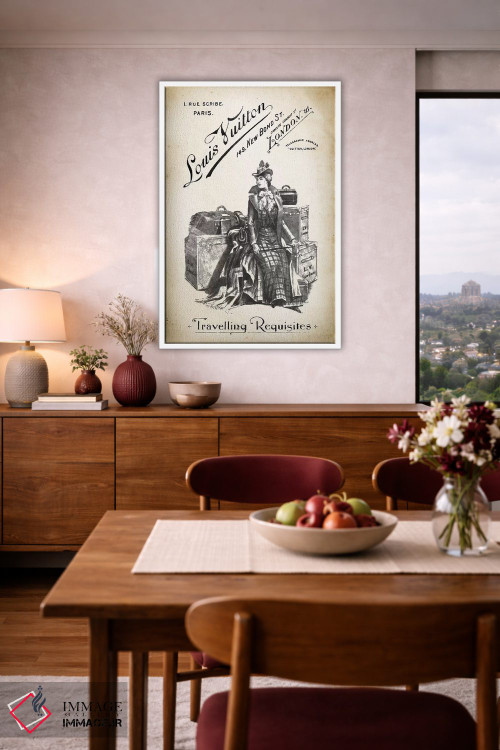 تابلو دکوراتیو لوازم سفر LV اثر پتنت پرینت استور - D4W