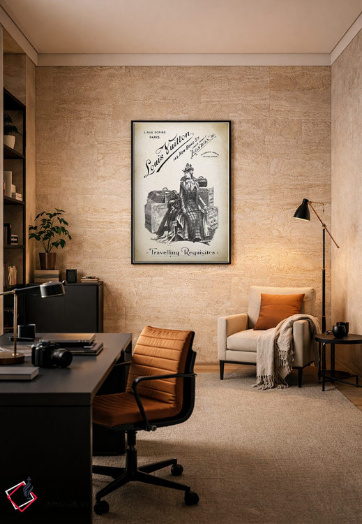 تابلو دکوراتیو لوازم سفر LV اثر پتنت پرینت استور - D6B