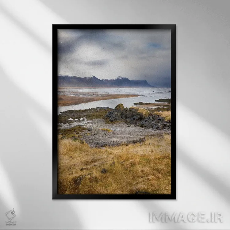 تابلو دکوراتیو بودیر ایسلند ۲ اثر مارک پائولدا - نمای قابدار مشکی