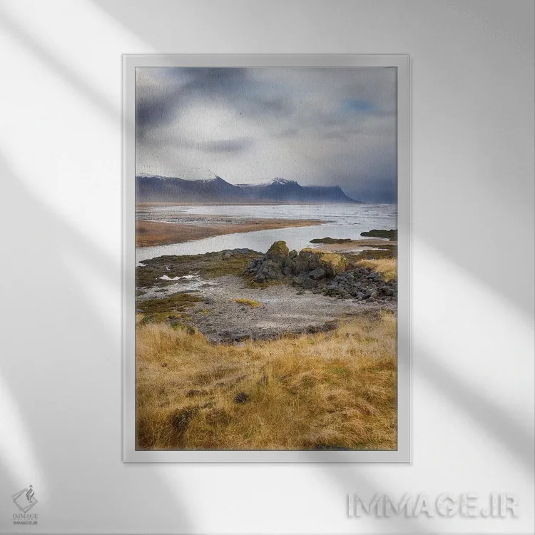 تابلو دکوراتیو بودیر ایسلند ۲ اثر مارک پائولدا - نمای قابدار سفید