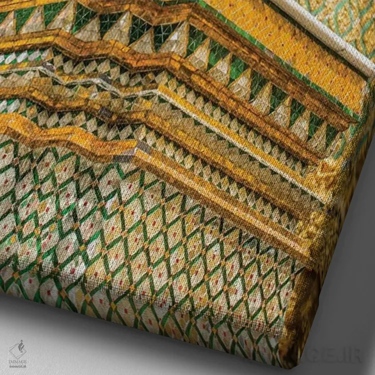 تابلو دکوراتیو بانکوک، تایلند، کاخ بزرگ اثر مارک پائولدا - نمای نزدیک بافت بوم