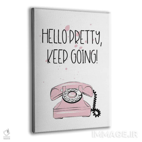 تابلو دکوراتیو سلام زیبای من اثر مارتینا پاولوا - نمای پرسپکتیو محصول