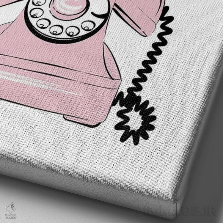 تابلو دکوراتیو سلام زیبای من اثر مارتینا پاولوا - نمای نزدیک بافت بوم