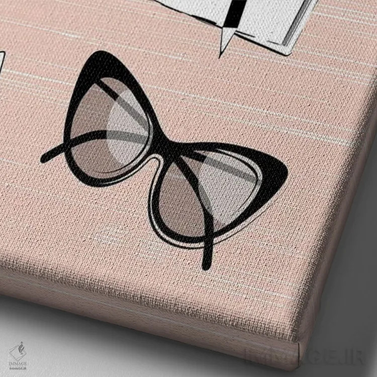 تابلو مینیمال رویاهات را رها نکن اثر مارتینا پاولوا - نمای نزدیک بافت بوم