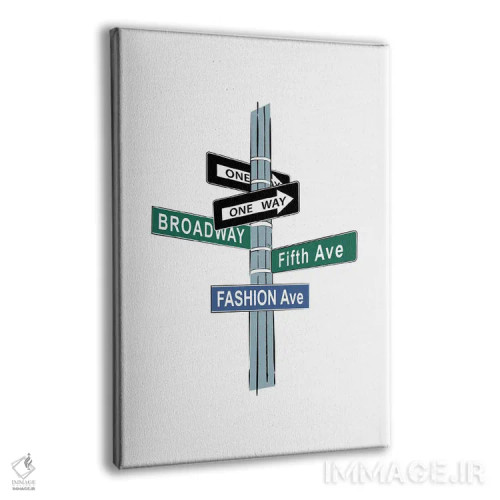 تابلو مینیمال خیابان مد اثر مارتینا پاولوا - نمای پرسپکتیو محصول