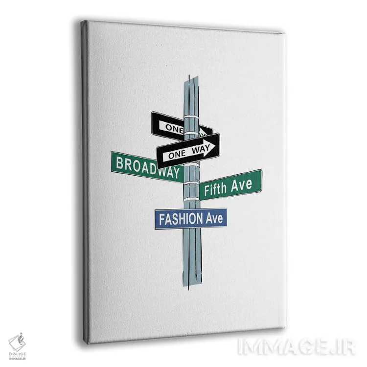 تابلو مینیمال خیابان مد اثر مارتینا پاولوا - نمای پرسپکتیو محصول