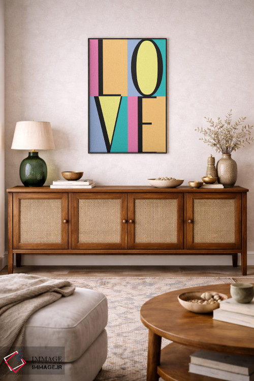 تابلو دکوراتیو بلوک های عشق اثر مارتینا پاولوا - D3B