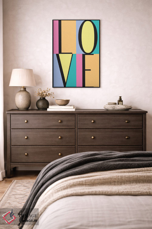 تابلو دکوراتیو بلوک های عشق اثر مارتینا پاولوا - D4B