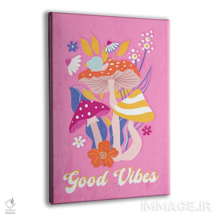 تابلو دکوراتیو قارچ های انرژی مثبت اثر مارتینا پاولوا - نمای پرسپکتیو محصول