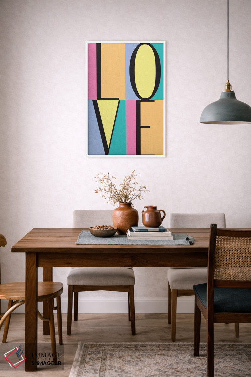 تابلو دکوراتیو بلوک های عشق اثر مارتینا پاولوا - D5W