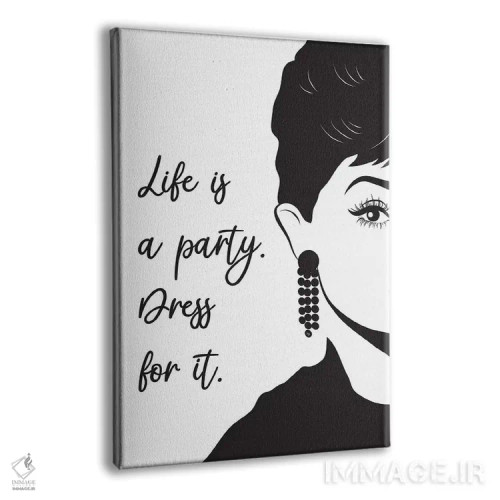 تابلو دکوراتیو آدری ۲ اثر مارتینا پاولوا - نمای پرسپکتیو محصول