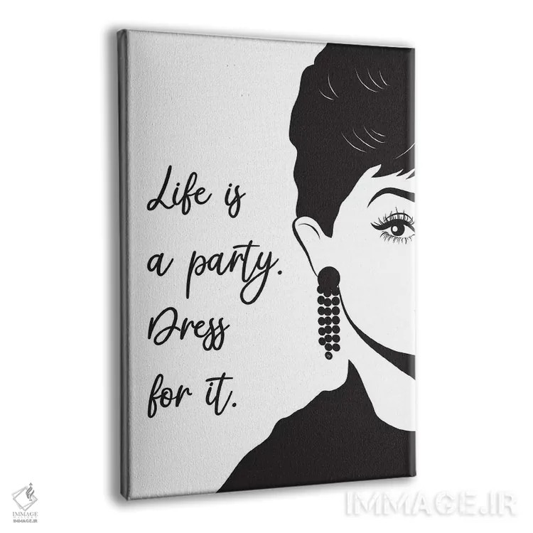 تابلو دکوراتیو آدری ۲ اثر مارتینا پاولوا - نمای پرسپکتیو محصول