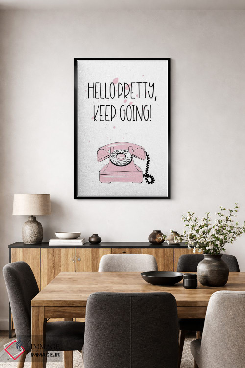 تابلو دکوراتیو سلام زیبای من اثر مارتینا پاولوا - D5B