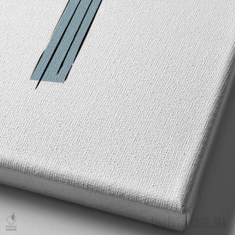 تابلو مینیمال خیابان مد اثر مارتینا پاولوا - نمای نزدیک بافت بوم