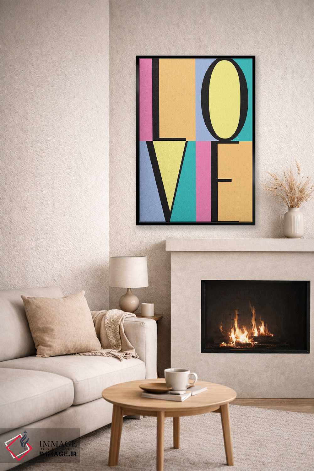 تابلو دکوراتیو بلوک های عشق اثر مارتینا پاولوا - D6B