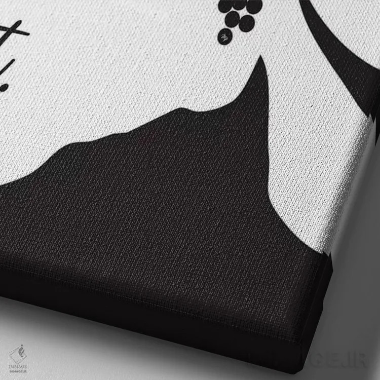 تابلو دکوراتیو آدری ۲ اثر مارتینا پاولوا - نمای نزدیک بافت بوم