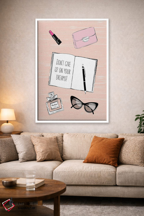 تابلو مینیمال رویاهات را رها نکن اثر مارتینا پاولوا - D1W