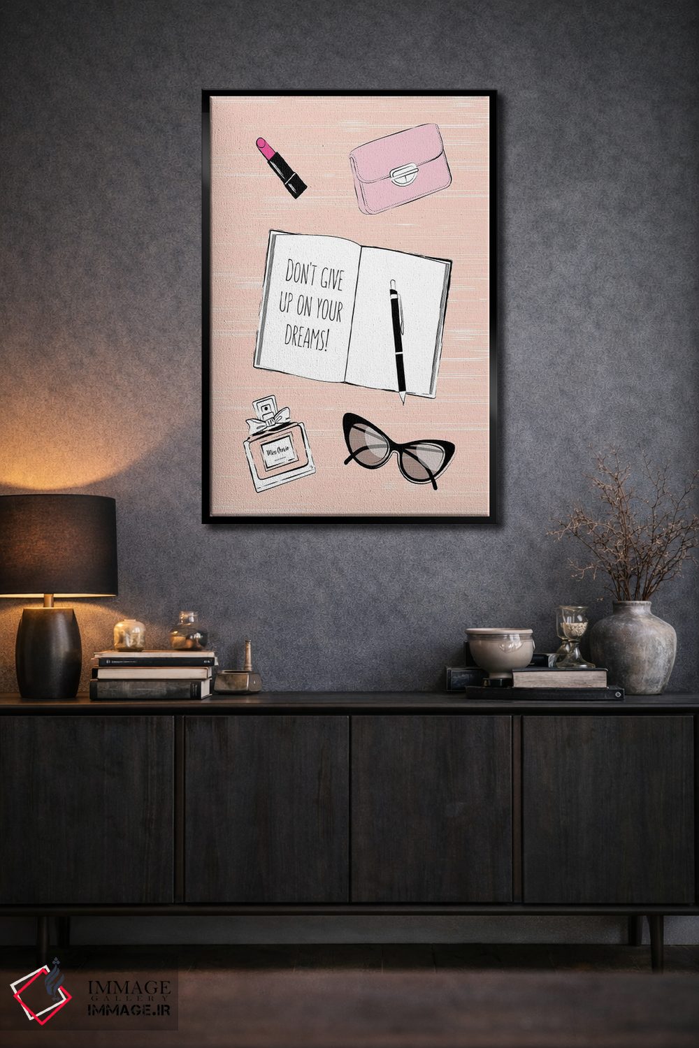 تابلو مینیمال رویاهات را رها نکن اثر مارتینا پاولوا - D2B
