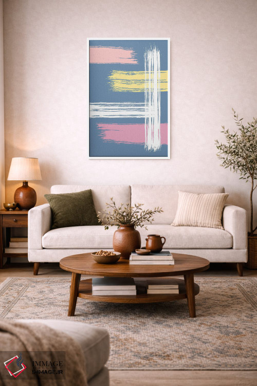 تابلو مینیمال بازی رنگ ها اثر مارتینا پاولوا - D2W