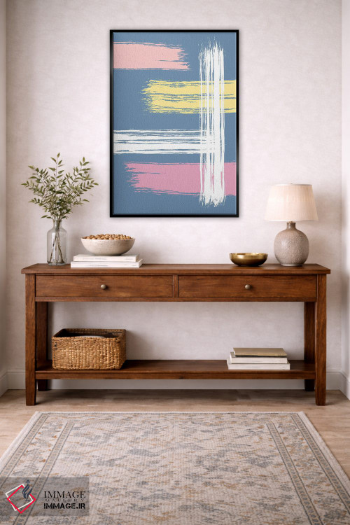 تابلو مینیمال بازی رنگ ها اثر مارتینا پاولوا - D3B