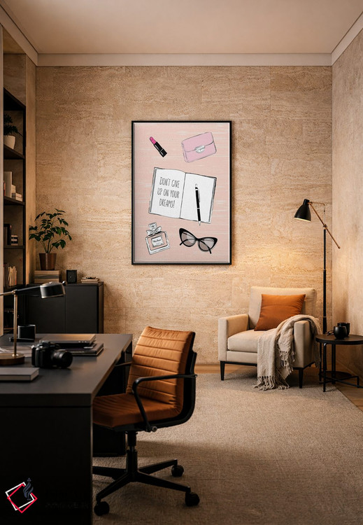 تابلو مینیمال رویاهات را رها نکن اثر مارتینا پاولوا - D6B