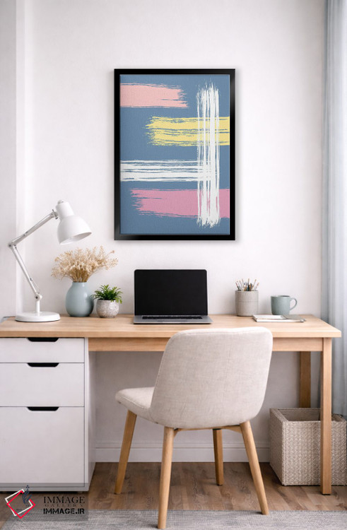 تابلو مینیمال بازی رنگ ها اثر مارتینا پاولوا - D6B