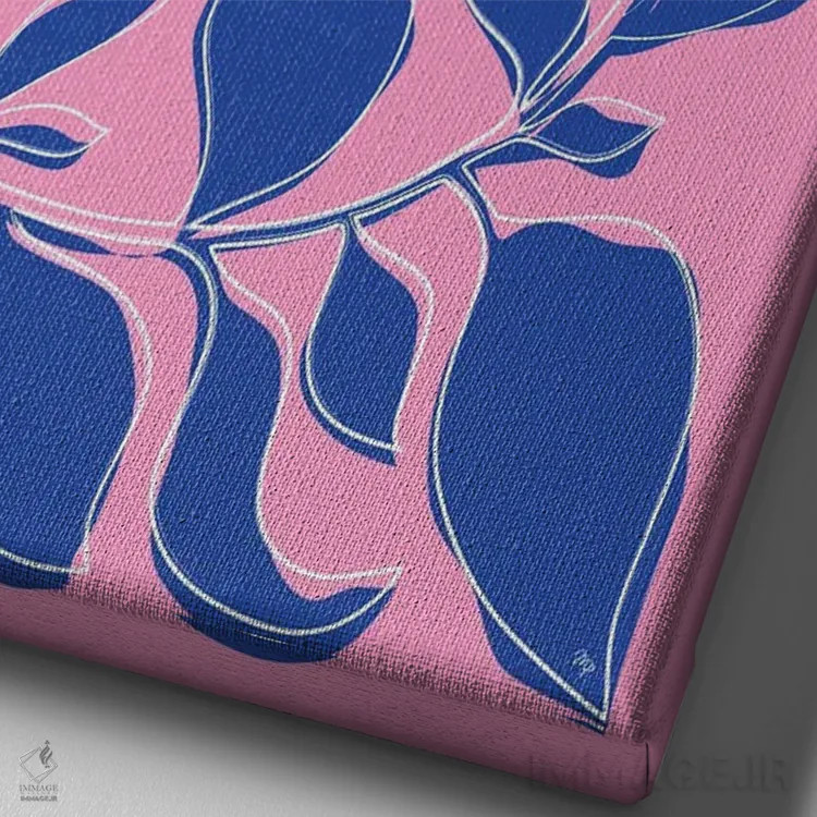 تابلو دکوراتیو گیاه جسور اثر مارتینا پاولوا - نمای نزدیک بافت بوم