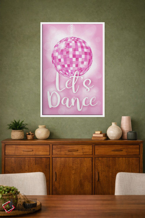 تابلو دکوراتیو توپ دیسکو بیا برقصیم اثر مارتینا پاولوا - D1W