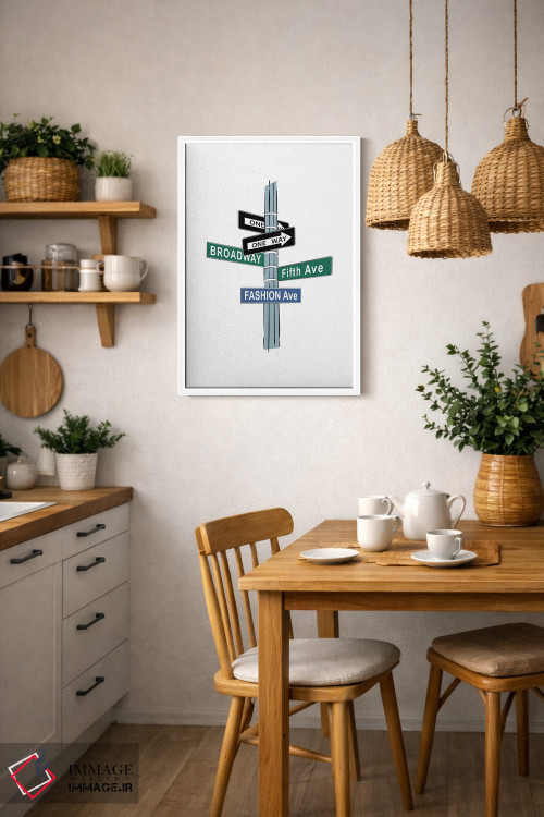 تابلو مینیمال خیابان مد اثر مارتینا پاولوا - D3W