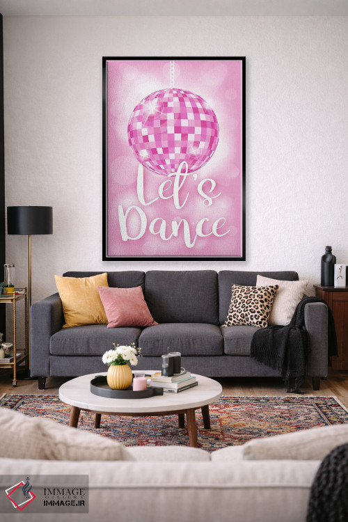 تابلو دکوراتیو توپ دیسکو بیا برقصیم اثر مارتینا پاولوا - D2B