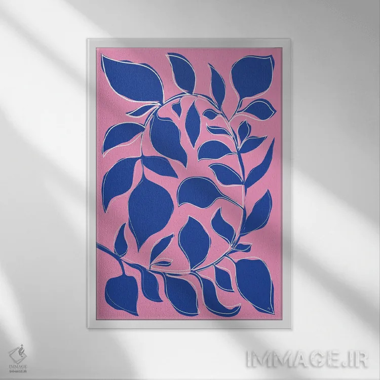 تابلو دکوراتیو گیاه جسور اثر مارتینا پاولوا - نمای قابدار سفید