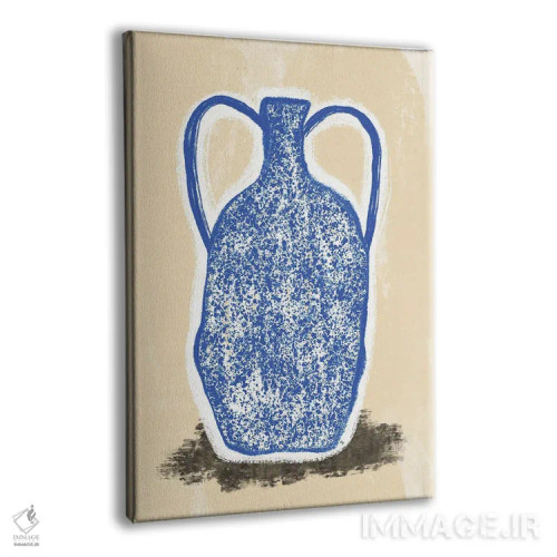 تابلو دکوراتیو گلدان بزرگ آبی اثر مارتینا پاولوا - نمای پرسپکتیو محصول