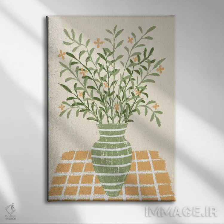 تابلو دکوراتیو خانه دنج اثر مارتینا پاولوا - نمای روبهرو روی دیوار