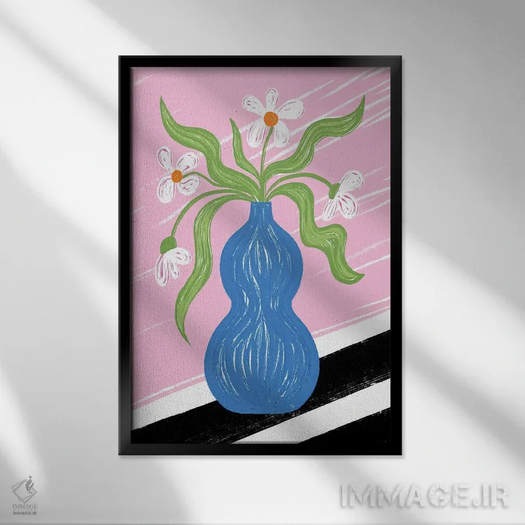 تابلو دکوراتیو حال و هوای آشپزخانه اثر مارتینا پاولوا - نمای قابدار مشکی