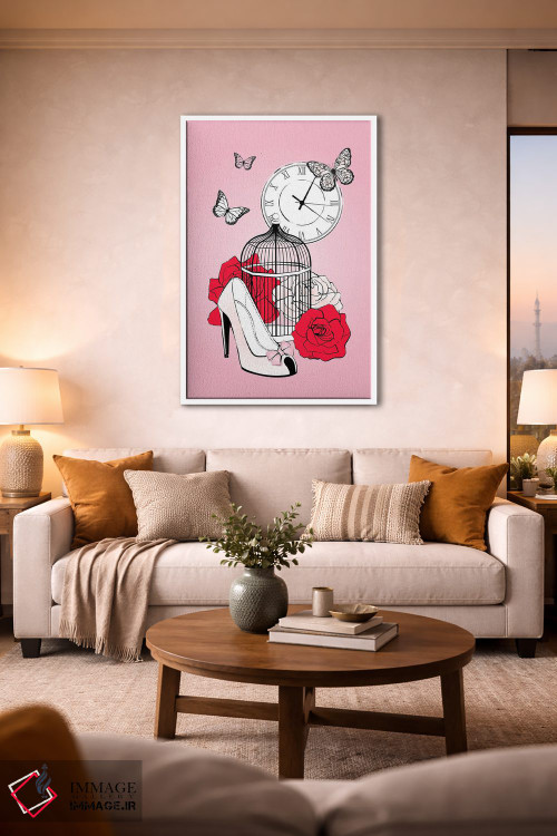 تابلو دکوراتیو قفس رمانتیک اثر مارتینا پاولوا - D1W