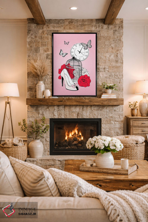 تابلو دکوراتیو قفس رمانتیک اثر مارتینا پاولوا - D2B