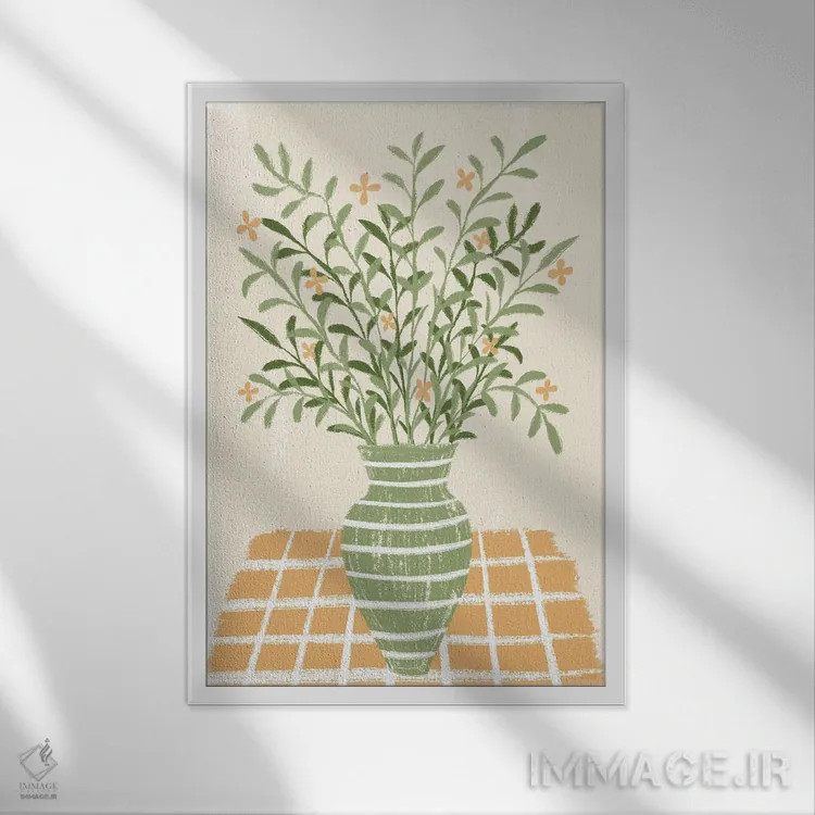 تابلو دکوراتیو خانه دنج اثر مارتینا پاولوا - نمای قابدار سفید