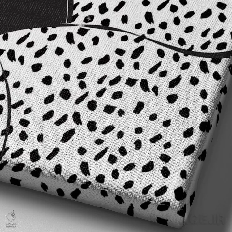 تابلو دکوراتیو بلر ۱ اثر مارتینا پاولوا - نمای نزدیک بافت بوم