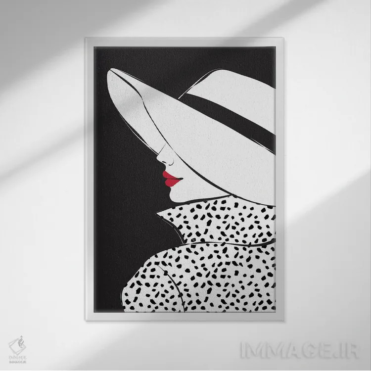 تابلو دکوراتیو بلر ۱ اثر مارتینا پاولوا - نمای قابدار سفید