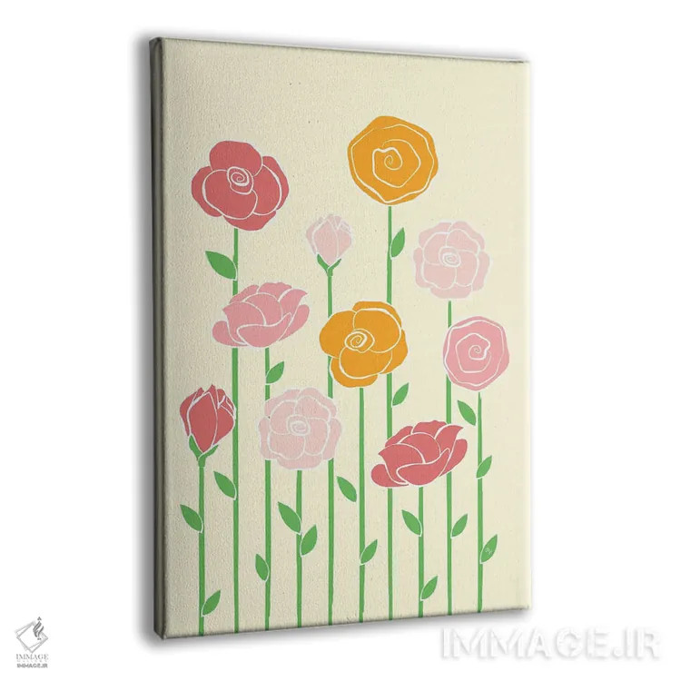 تابلو دکوراتیو گل های باغ اثر مارتینا پاولوا - نمای پرسپکتیو محصول