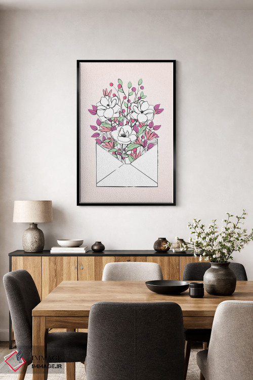 تابلو دکوراتیو نامه گل اثر مارتینا پاولوا - D4B