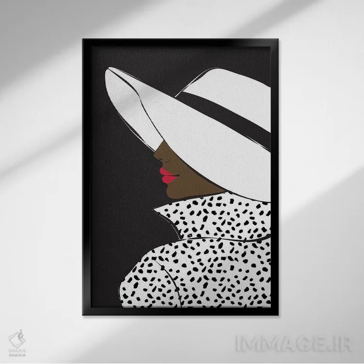 تابلو دکوراتیو بلر ۲ اثر مارتینا پاولوا - نمای قابدار مشکی