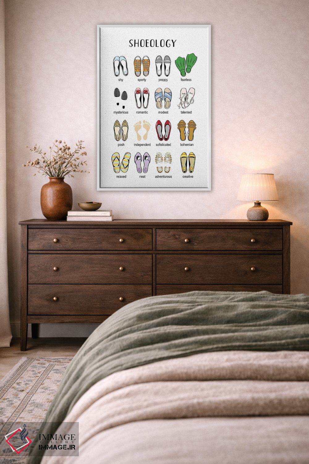 تابلو دکوراتیو کفش شناسی اثر مارتینا پاولوا - D3W