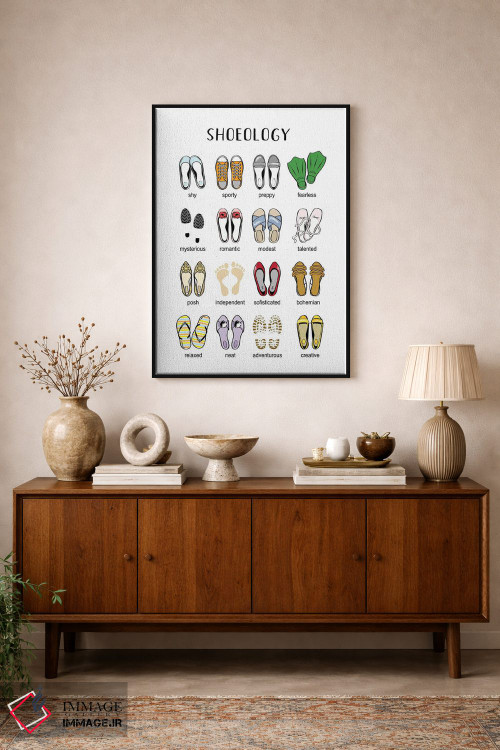 تابلو دکوراتیو کفش شناسی اثر مارتینا پاولوا - D2B
