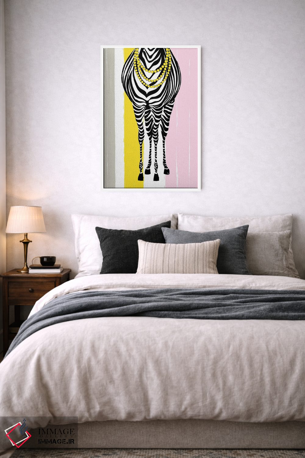 تابلو دکوراتیو مد روز گورخر اثر مارتینا پاولوا - D5W