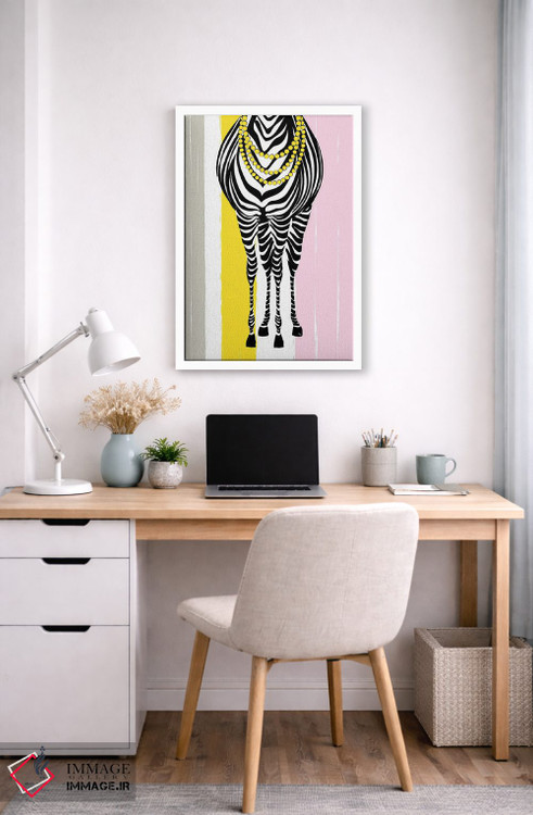 تابلو دکوراتیو مد روز گورخر اثر مارتینا پاولوا - D6W